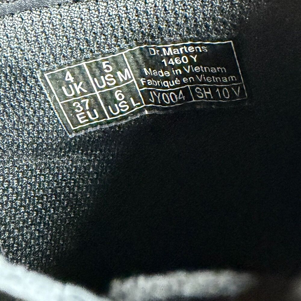 Dr. Martens 1460’s Slip Resistant Leather Lace Up Combat Boots Black Men's US 5 - Picture 6 of 6